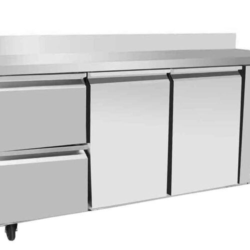 ATOSA EPF3534GR-SB — Table Positive 2 Portes + 2 Tiroirs 1/2