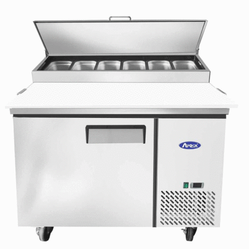 ATOSA MPF8201GR — Table Preparation A Pizzas 1 Porte X6 Bacs Gn1/3