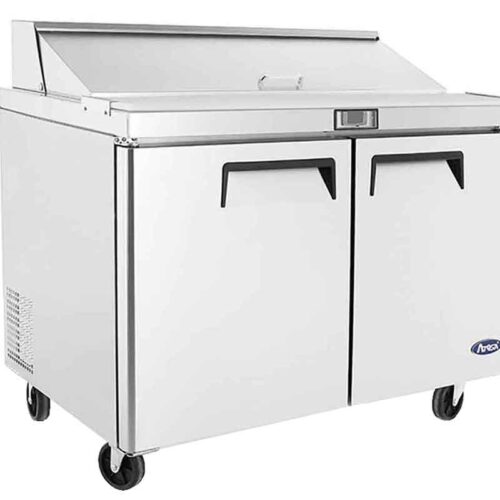 ATOSA MSF8302GR — Meuble Saladette 1200 2 Portes X12 Bacs Gn 1/6