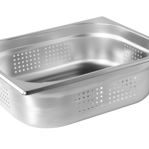 ATOSA P12100 — Bacs Gastronormes Perfores Inox Gn1/2 Prof 100mm