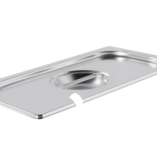 ATOSA P13000 — Couvercles Inox Avec Encoche Pour Bacs Gn1/3