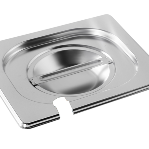ATOSA P16000 — Couvercles Inox Avec Encoche Pour Bacs Gn1/6