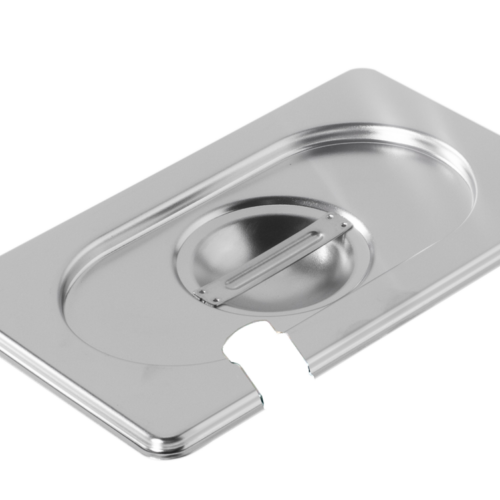 ATOSA P19000 — Couvercles Inox Avec Encoche Pour Bacs Gn1/9