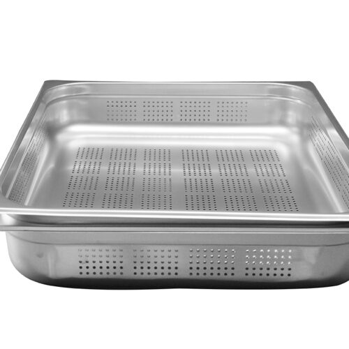 ATOSA P21100 — Bacs Gastronormes Perfores Inox Gn2/1 Prof 100mm