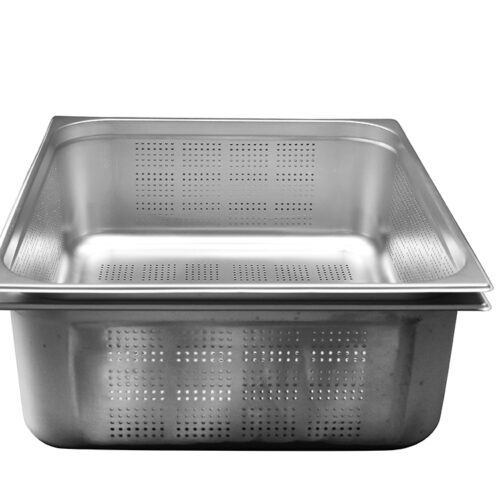 ATOSA P21200 — Bacs Gastronormes Perfores Inox Gn2/1 Prof 200mm