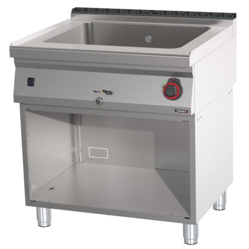 Bain-marie GN 2/1 200 mm avec vanne de vidange et soubassement 80 - C7BM2200V80S