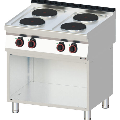 Fourneau électrique 4 feux avec soubassement 80 - C7FOE4F80S
