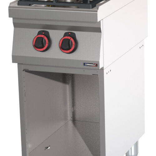 Fourneau gaz 2 feux avec soubassement HP 40 - C7FOG2FHP40S