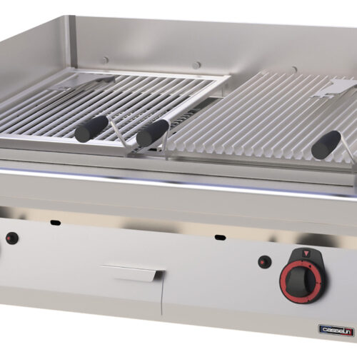 Grill pierre de lave double 40 - C7GPLD40
