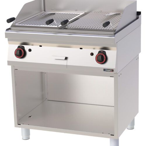 Grill pierre de lave double avec soubassement 80 - C7GPLD80S
