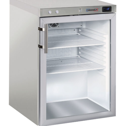 Armoire négative à spiritueux vitrée 140 L Inox - CANV140L