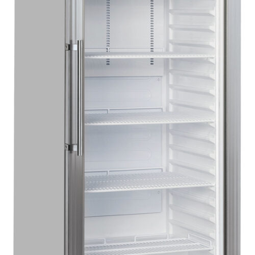 Armoire positive vitrée 600 L Inox - CAPV600L