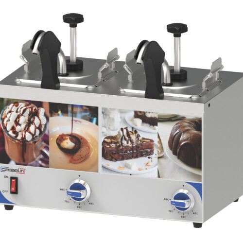 Distributeur à sauce avec pompe et bec chauffant double - CDSPBC2