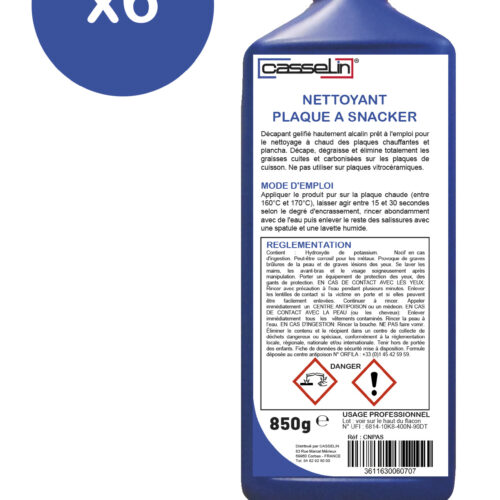 Lot de 6 - Nettoyant plaque à snacker 850 mL - CL6NPAS850ML