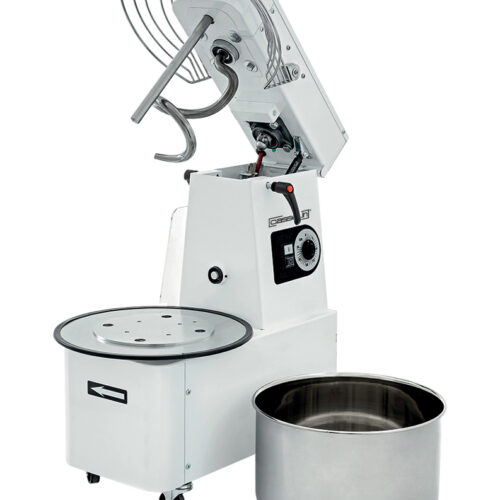 Pétrin à spirale tête relevable et cuve amovible 35Kg - CPSTRCA35