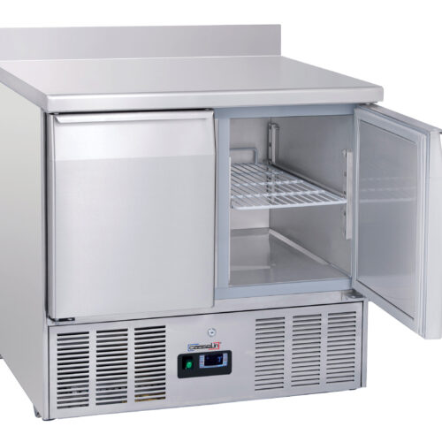Saladette avec dosseret 2 portes GN 1/1 - CSAD2P