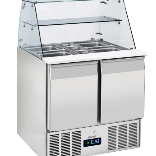 Saladette vitrine 2 portes GN 1/1 - CSAV2P