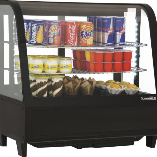 Vitrine réfrigérée à poser 100L Noire - CVR100LN