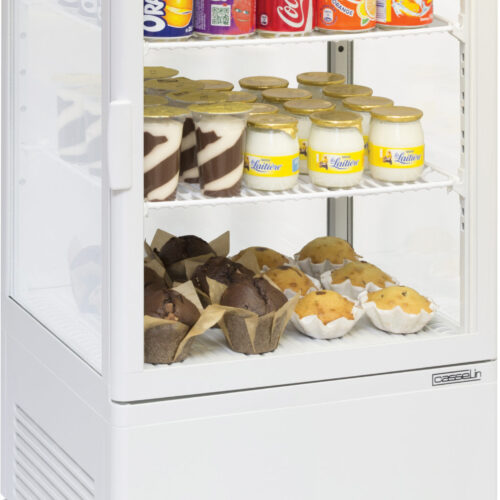 Mini vitrine réfrigérée positive 58L Blanche - CVR58LB