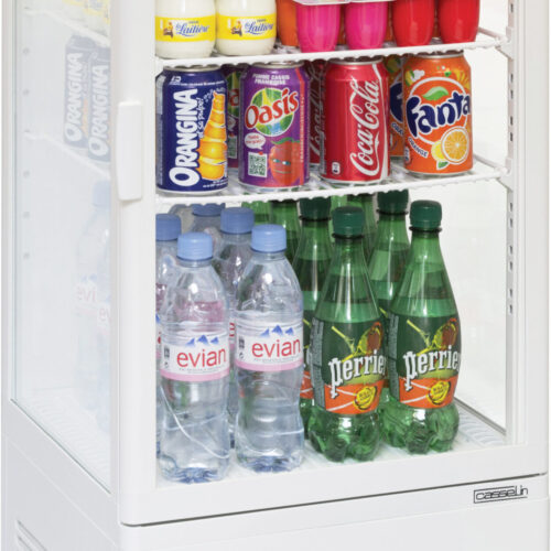 Mini vitrine réfrigérée positive 78L Blanche - CVR78LB