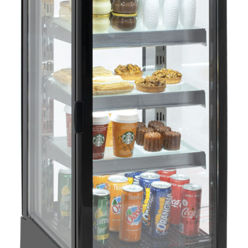 Mini vitrine réfrigérée 93 L Noire - CVR93L