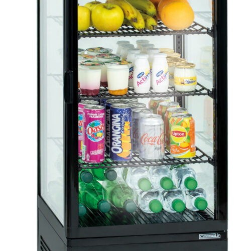 Vitrine réfrigérée positive 98L Noire - CVR98LN