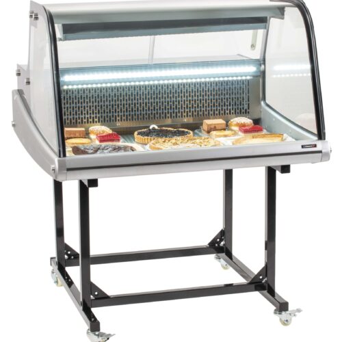 Vitrine réfrigérée de marché 175L sur chariot - CVRM175L