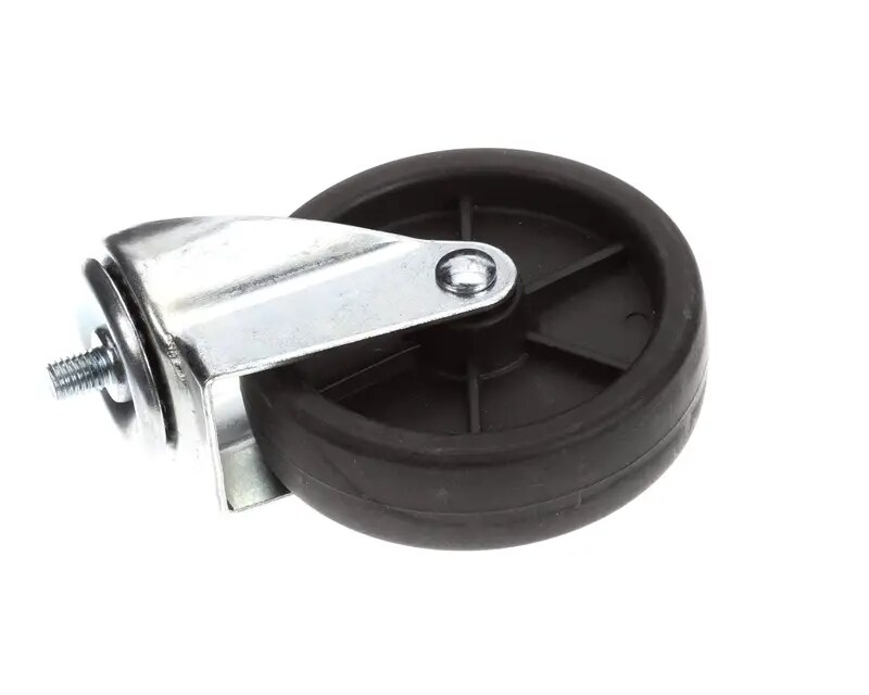 Roue pivotante sans frein a tige filetee, diametre 15 cm, ATOSA 301990037 pour friteuse ATFS