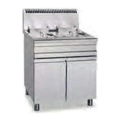 MBM GF15+15S — Friteuse gaz 2 cuve 14+14 lt